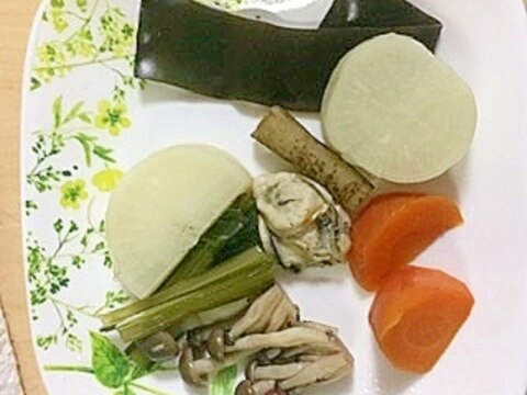 牡蠣と野菜の重ね煮風